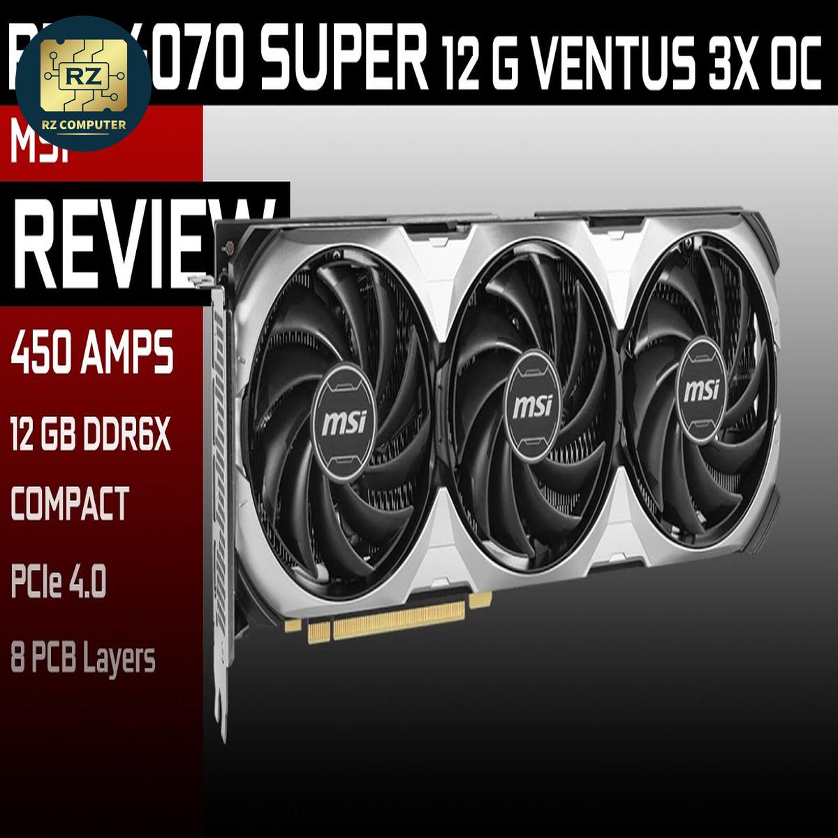 MSI GeForce RTX 4070 SUPER 12G VENTUS 3X OC - Image 3