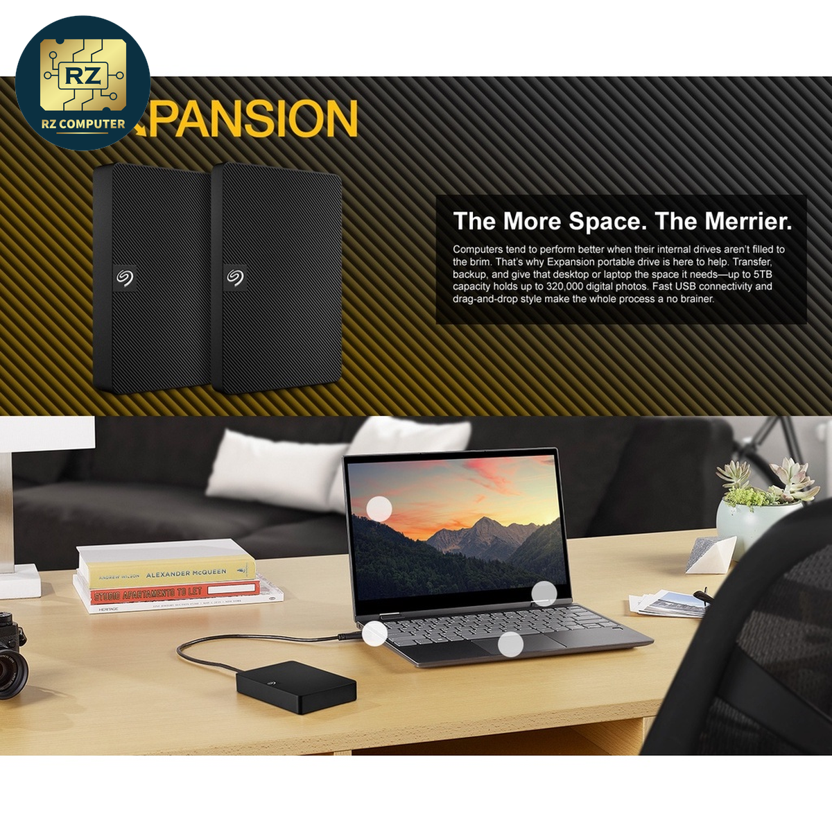 Seagate 2.5" External New Ruiyi 2TB STKM2000400 Black - Image 6