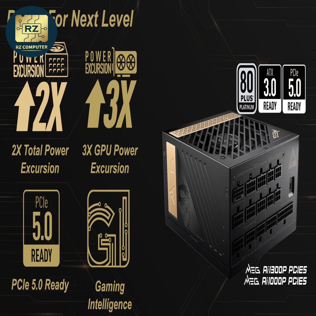 MSI MEG AI1300P PCIE5 1300W - Image 4