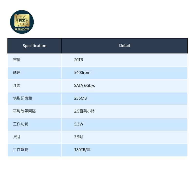 Seagate 3.5" Monitor 20TB ST20000VE002 5400rpm - Image 10