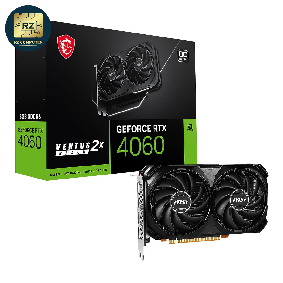 MSI GeForce RTX 4060 VENTUS 2X BLACK 8G OC - Image 2