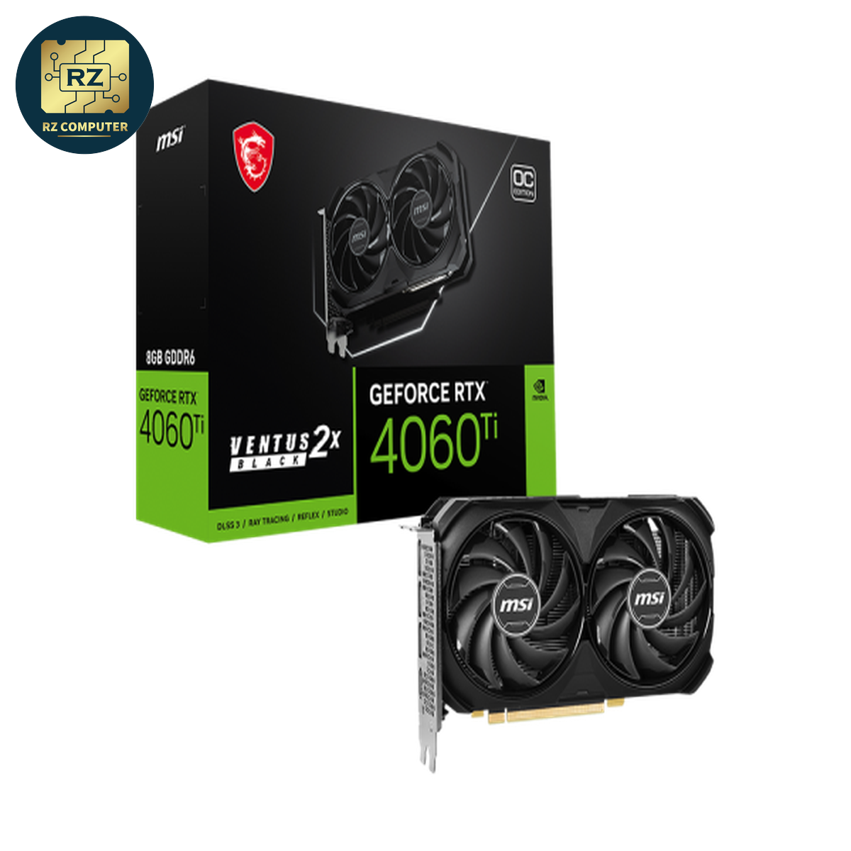 MSI GeForce RTX 4060Ti VENTUS 2X BLACK 8G OC - Image 6