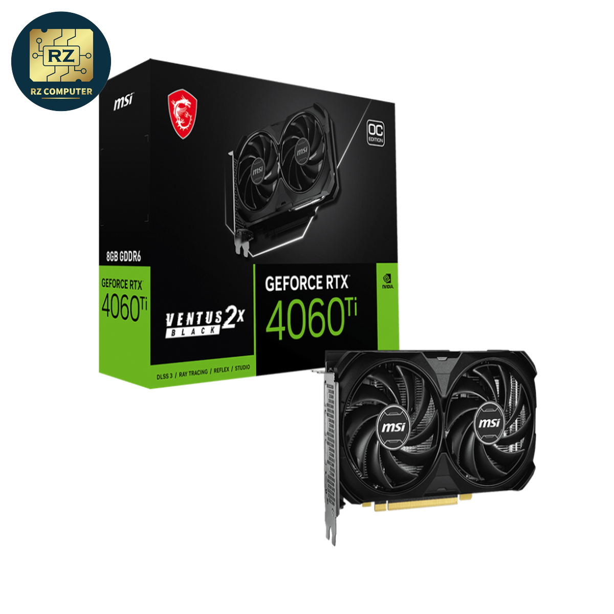 MSI GeForce RTX 4060Ti VENTUS 2X BLACK 8G OC - Image 8