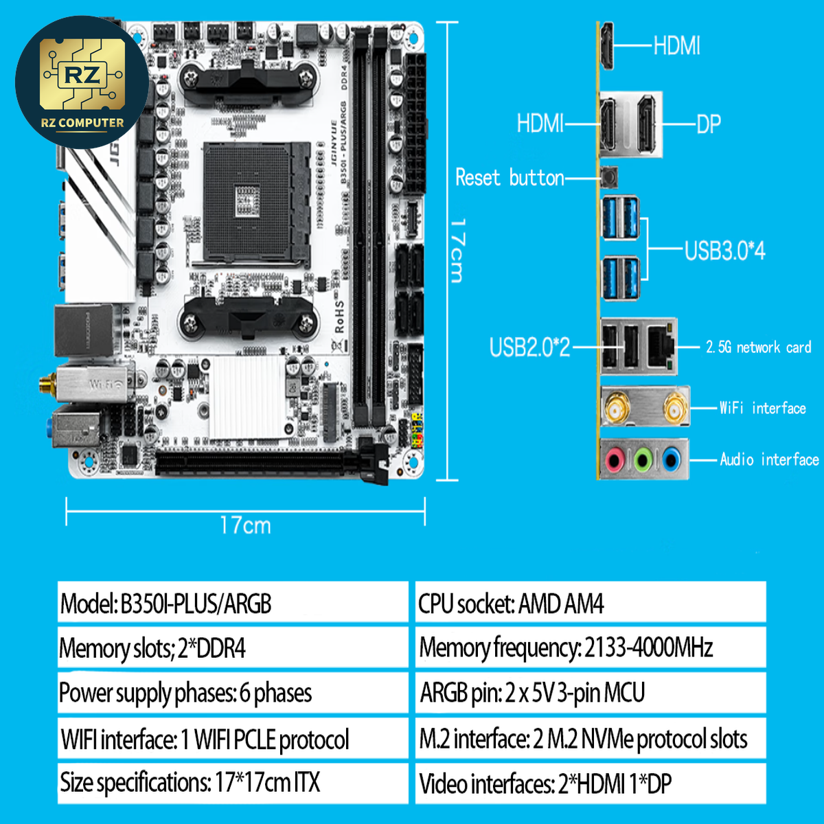 JGINYUE B350I PLUS ARGB - Image 8
